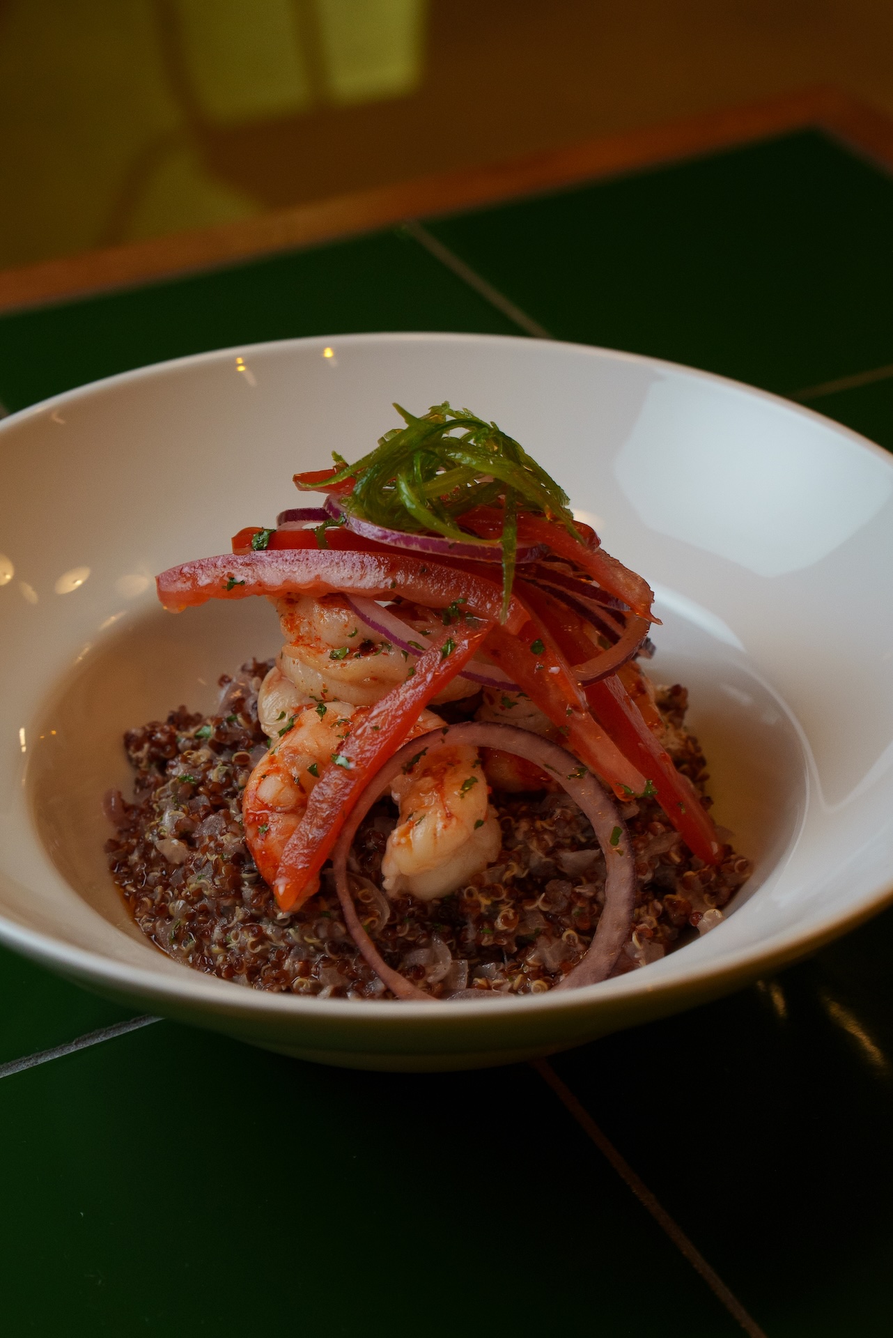 Risotto con langostinos
